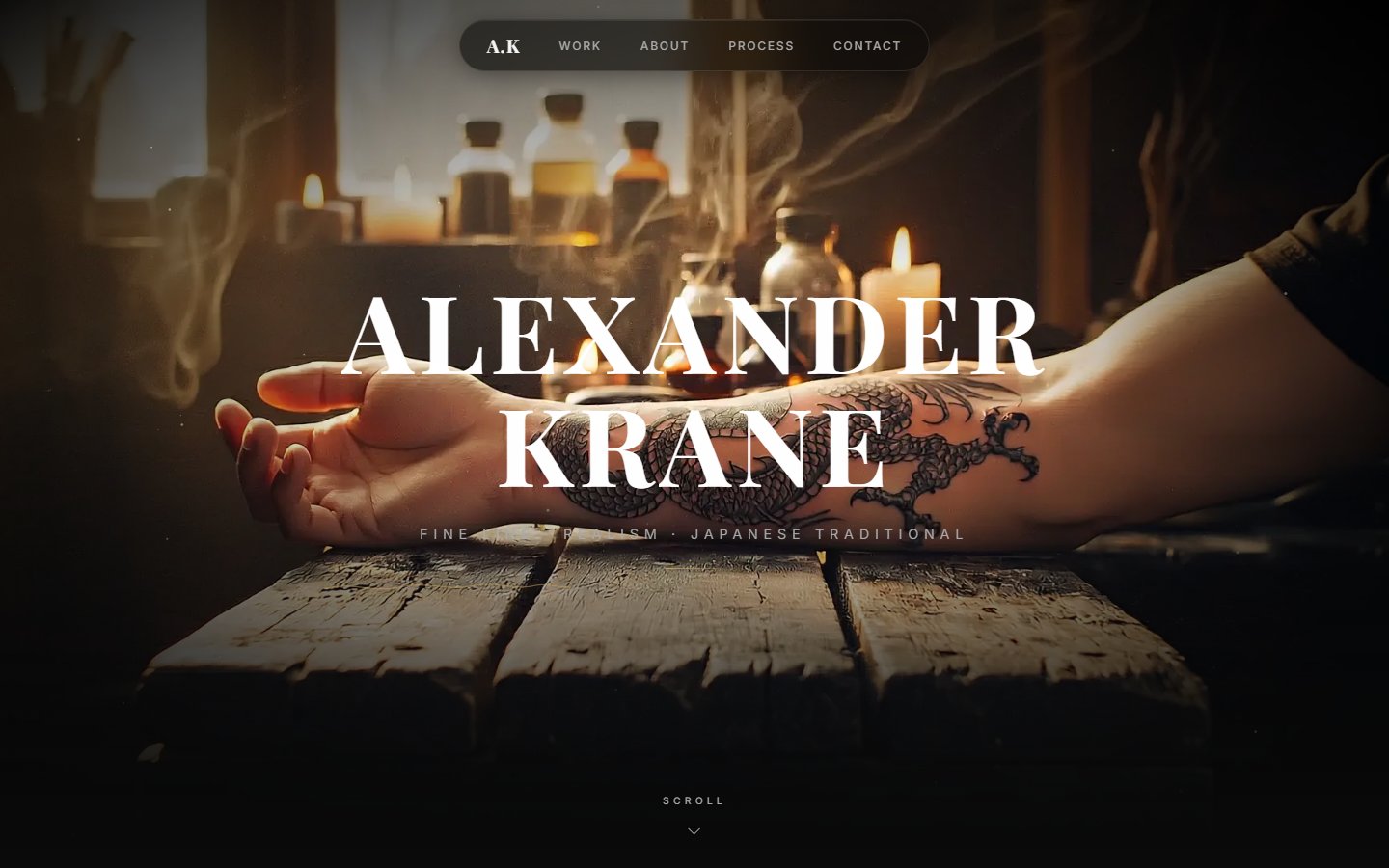 Alexander Krane — hero section