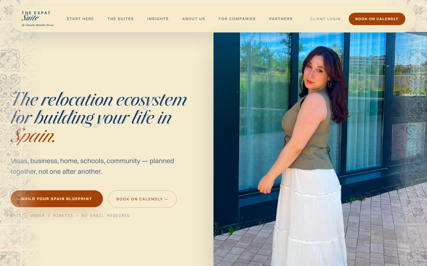 The Expat Suite — hero section