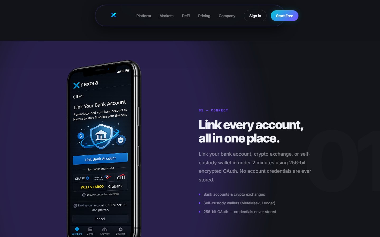 Nexora — mid-page section